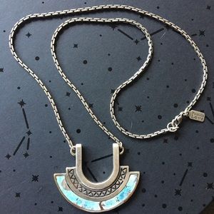 NWT Pamela Love Halo Necklace Turquoise